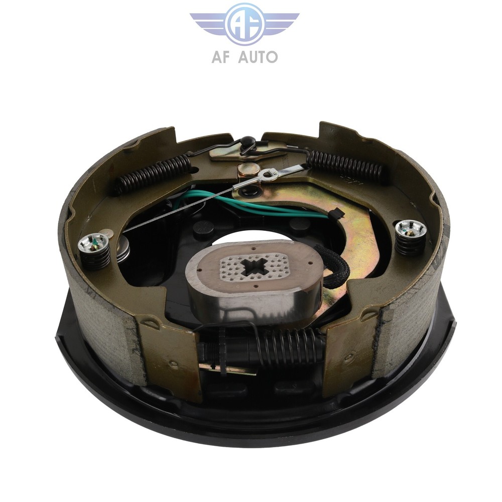 Set Electric Trailer Brake Assembly 10" x 2-1/4" Self-Adjusting 1 Left & 1 Right