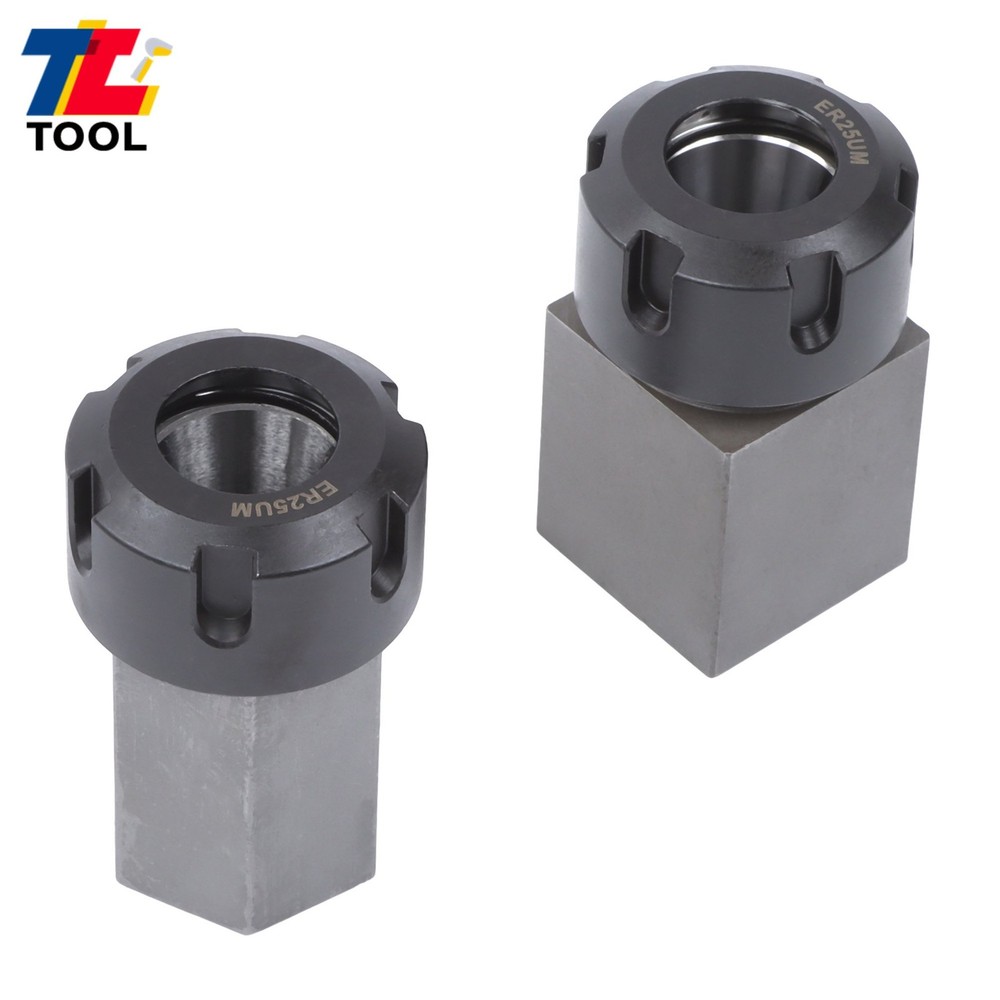 Precision ER-25 Collet Block Set Hex and Square 2-Piece Combo