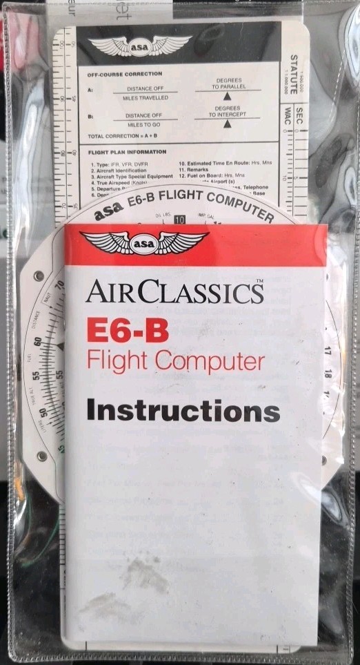 ASA E6-B Flight Computer With Case