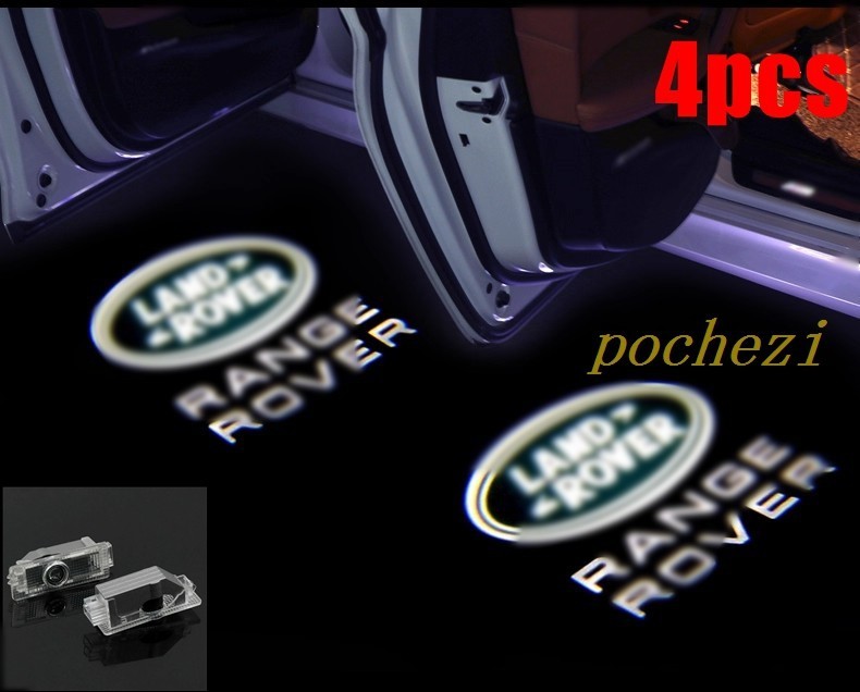 4pcs LED 3D Door Welcome Courtesy Ghost Shadow Lights For Range Rover 2003-23