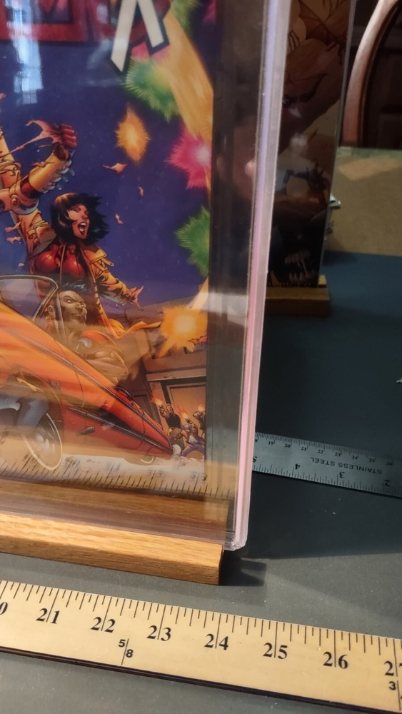 Comic Book Display - Real Wood Wall Mount - Hand Made - Boarded Comics-standard