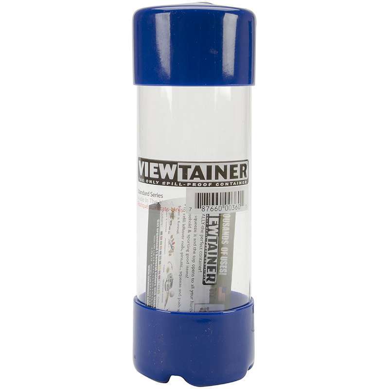 Viewtainer Slit Top Storage Container 2"X6" Blue