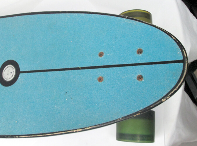 Kryptonics Aqua Skateboard Palm Tree Ocean Theme Wheels 69mm AS-IS