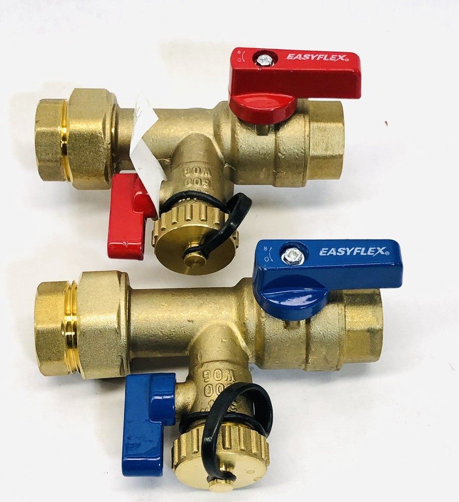 LOT OF 2 EASYFLEX THREADED 3/4" TANKLESS WATER HEATER ISOLATION