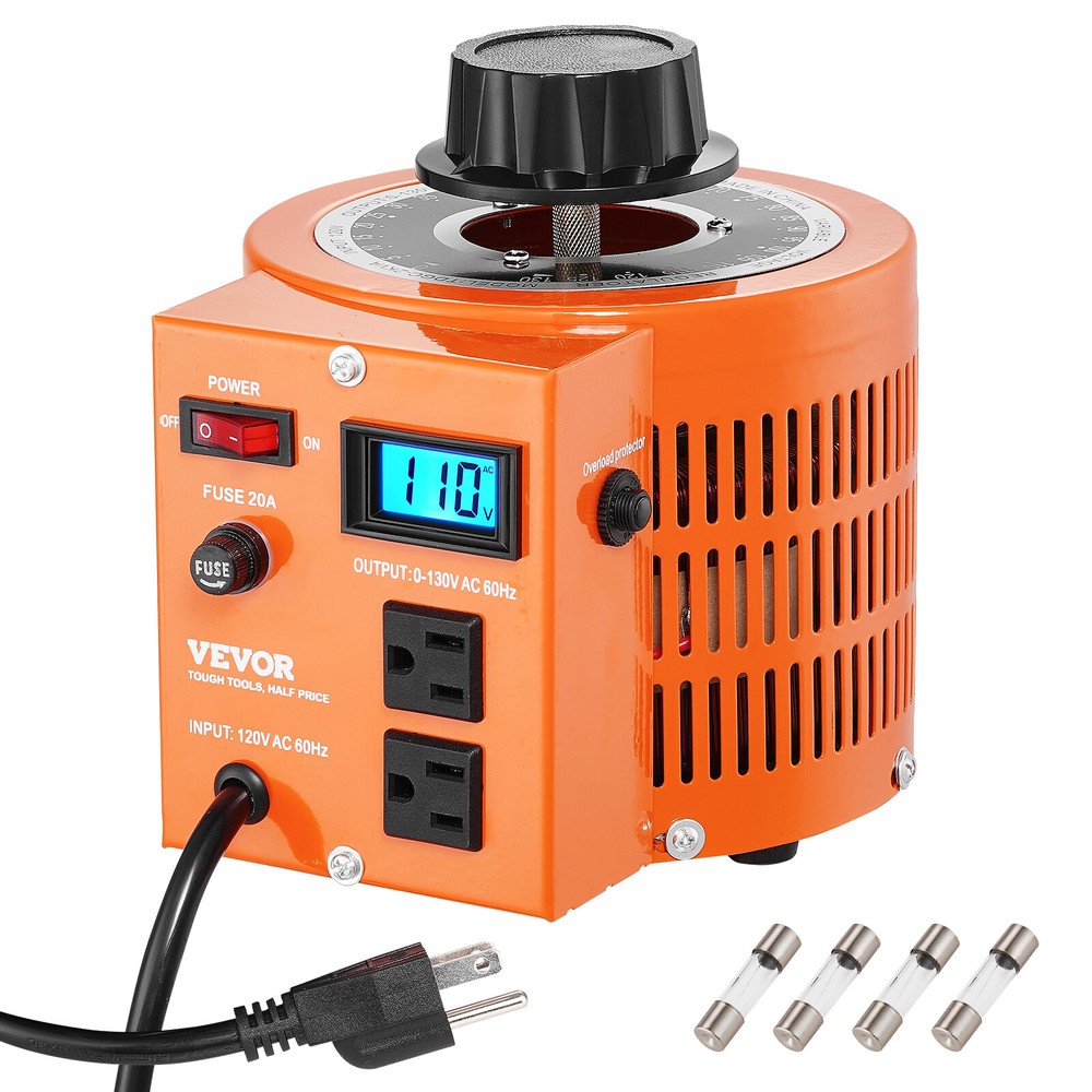 VEVOR Bench Top 20 Amp Variable Auto Transformer with LCD Digital Display