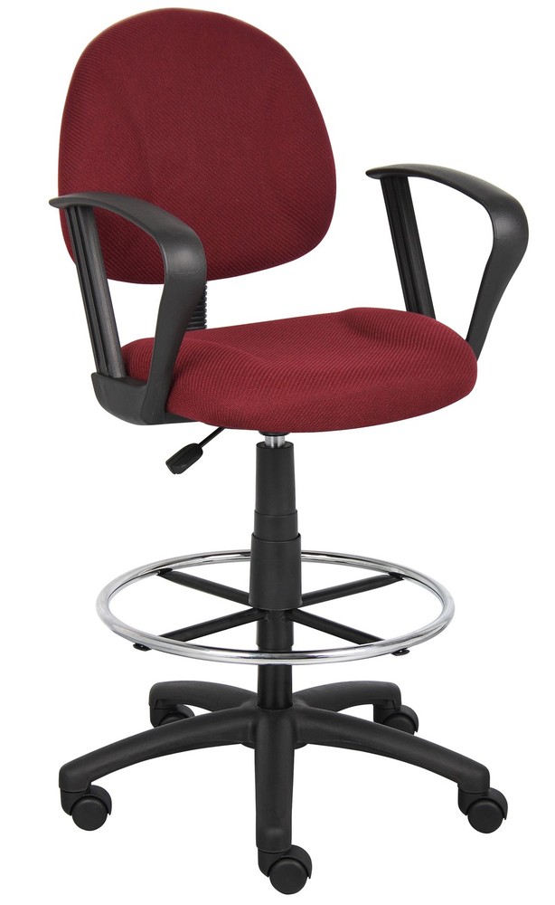 Boss Drafting Stool (B315-By) W/Footring And Loop Arms MODEL # B1617-BY