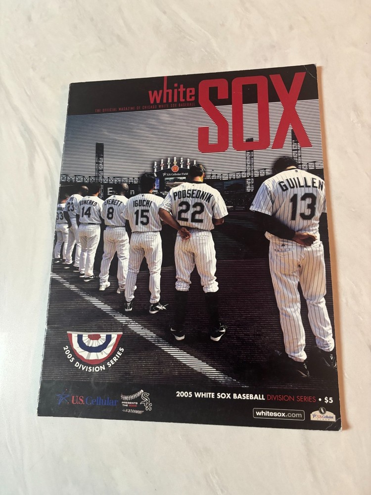 2005 White Sox Baseball Division Series Program/Scorecard- not scored