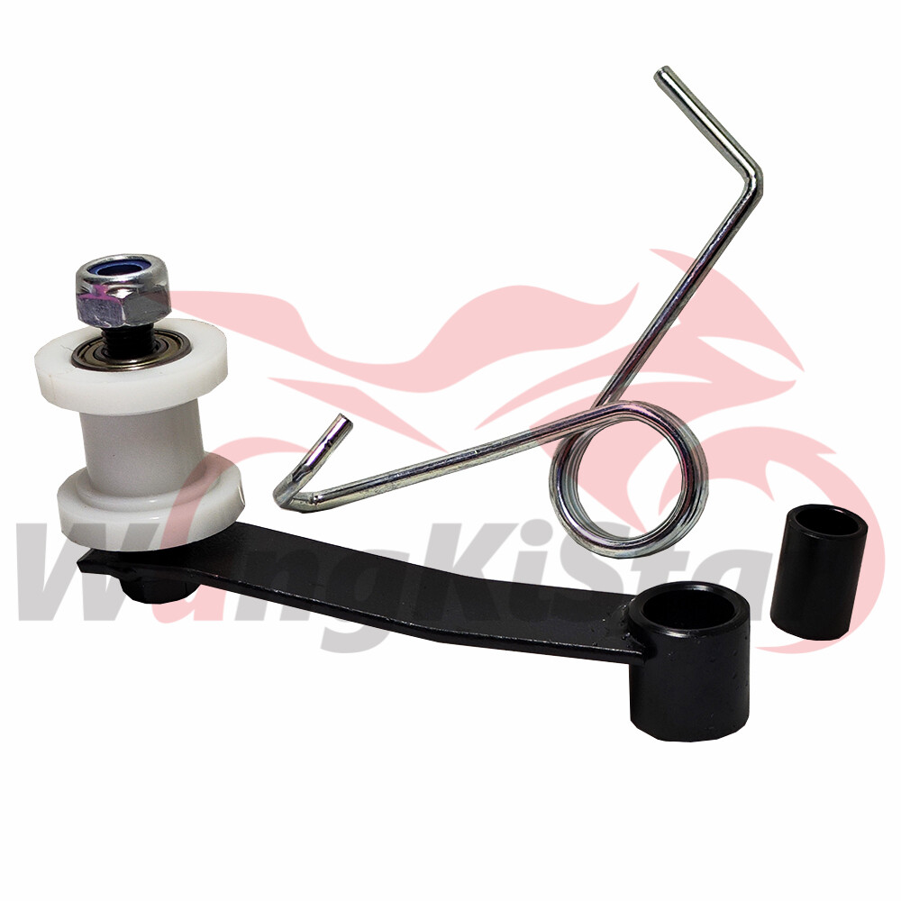 Motorcycle Chain Tensioner Spring Roller Slider Guide Adjuster Wheel Pulley Kits