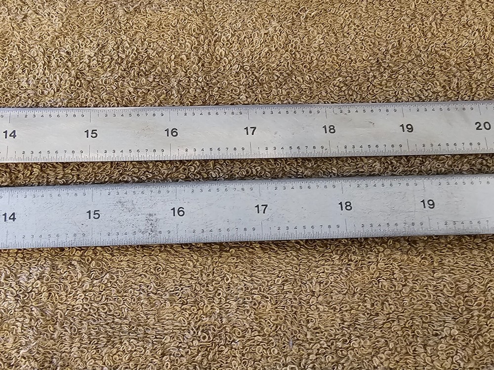 2 Pec 24" 16R Double Sided Drafting Spring Ruler Rule 32 64 100 50ths
