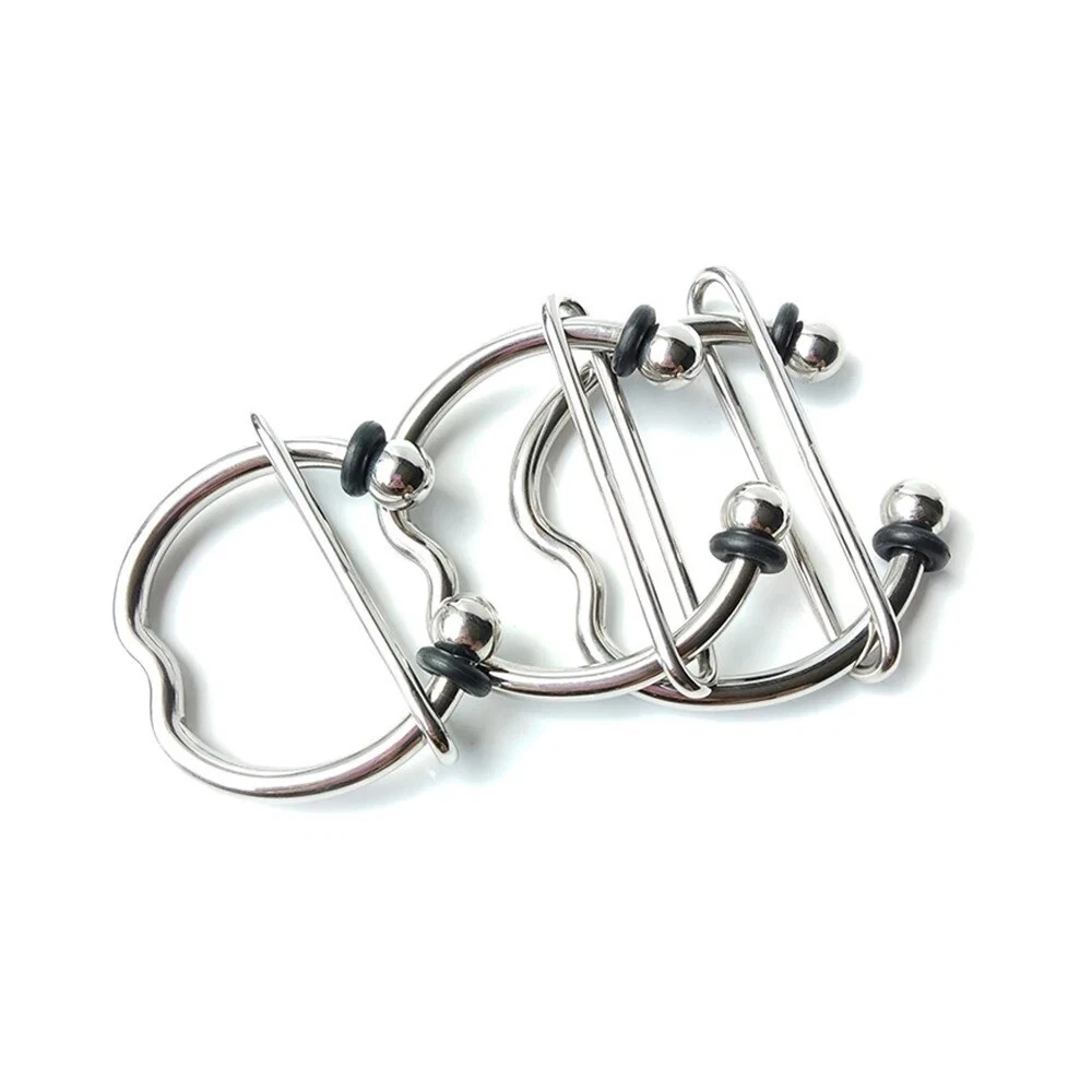 Stainless Steel Penis Stretcher Balls Enhancer Delay Ejaculation Training Ring