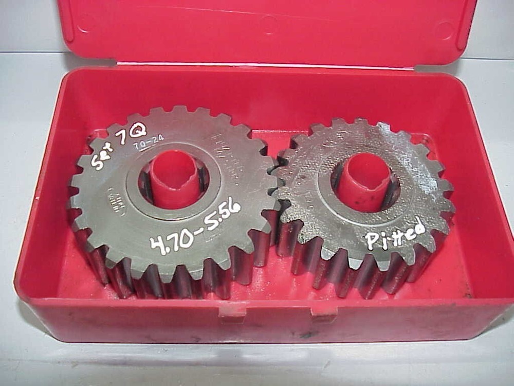 Quarter Master Set #7Q PITTED Quick Change 4.70-5.56 Rear End Gears & Case
