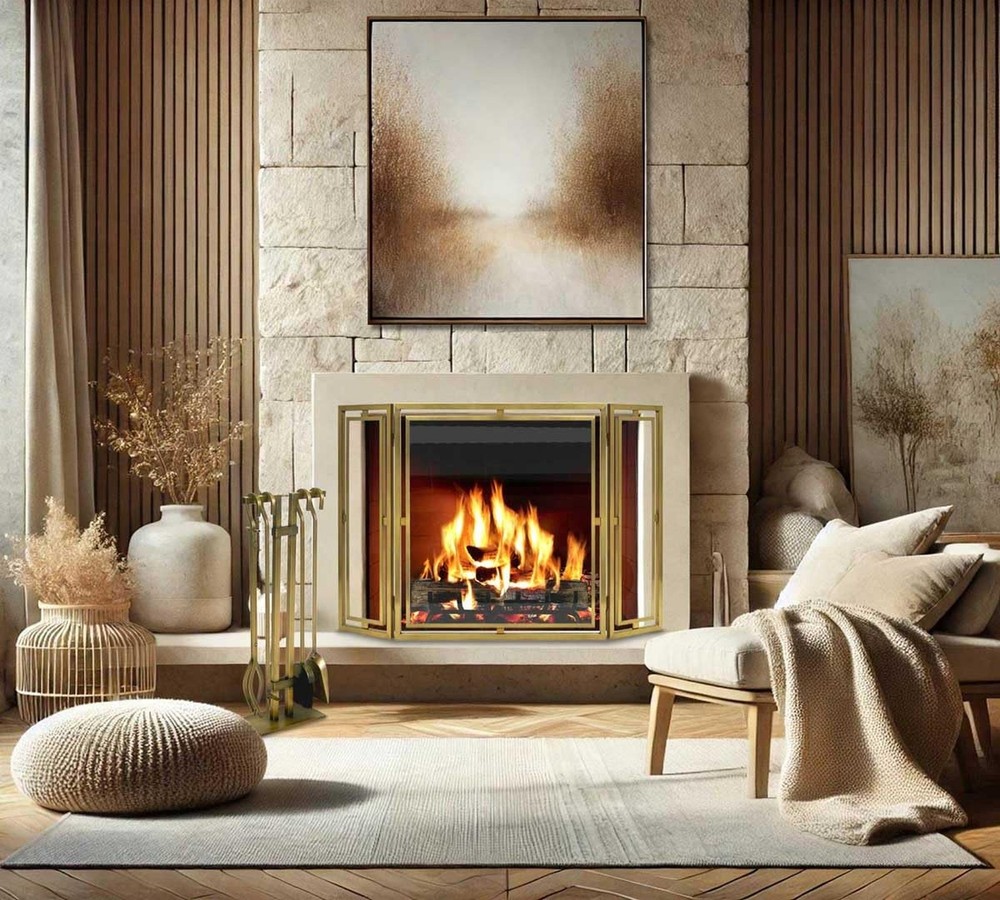 Pilgrim Home and Hearth 18086 Sinclair Fireplace Tool Set, Burnished Brass, 2...