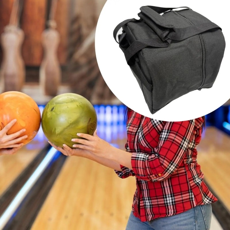 Oxfords Fabric Bowling Ball BagFront Accessory Pocket Adjustable Carrying Handle