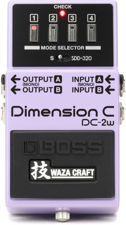 BOSS DC 2W Dimension Chorus Effects Pedal Analog Sound with Modern Features