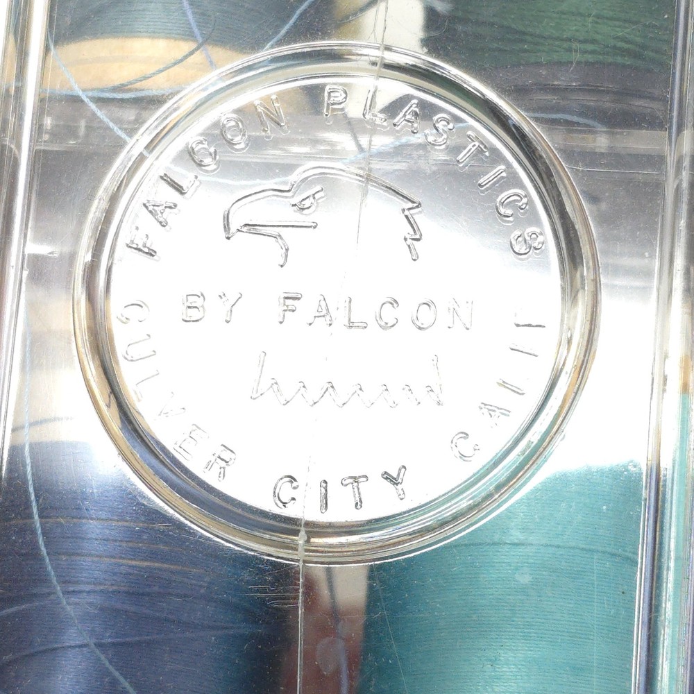 Vintage Falcon Clear Plastic Thread Holder/Display with 24 Spools Of Thread