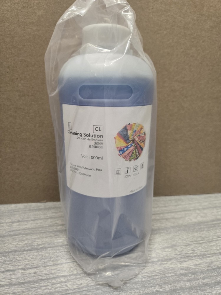 Cleaning Solution For EPSON L1800 Printer- 1000mL Bottle- Exp 04/2027