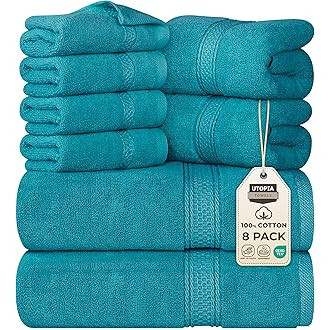 Grey Bath Towel 4-Pack - 100% Cotton, 27x54