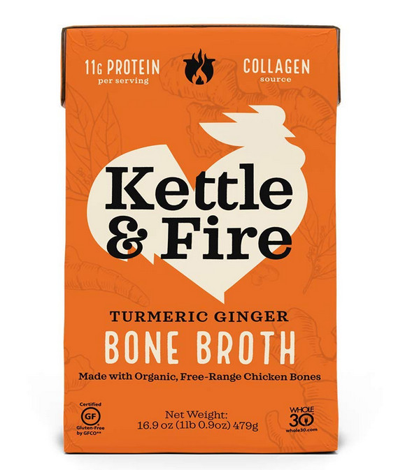 Kettle & Fire Broth Bone Chicken Turmeric Ginger, 16.9 Ounce