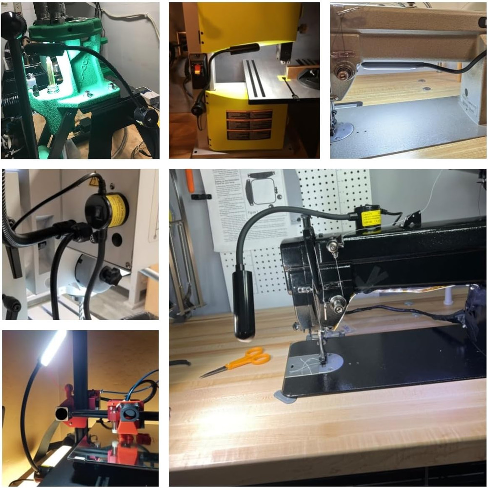 LED Sewing Machine Light,Powker 30 LED Magnetic Mount Drill Press Light with Fle