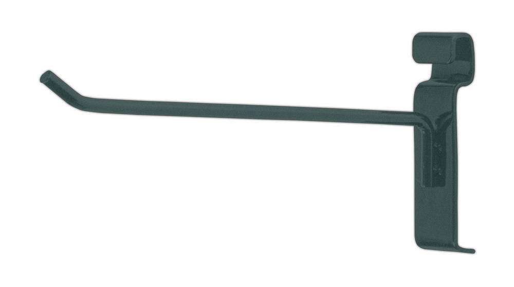 8" Wire Grid Hooks Hook Peg Gridwall 100 Black 6mm Tubing 3" OC Display Slat