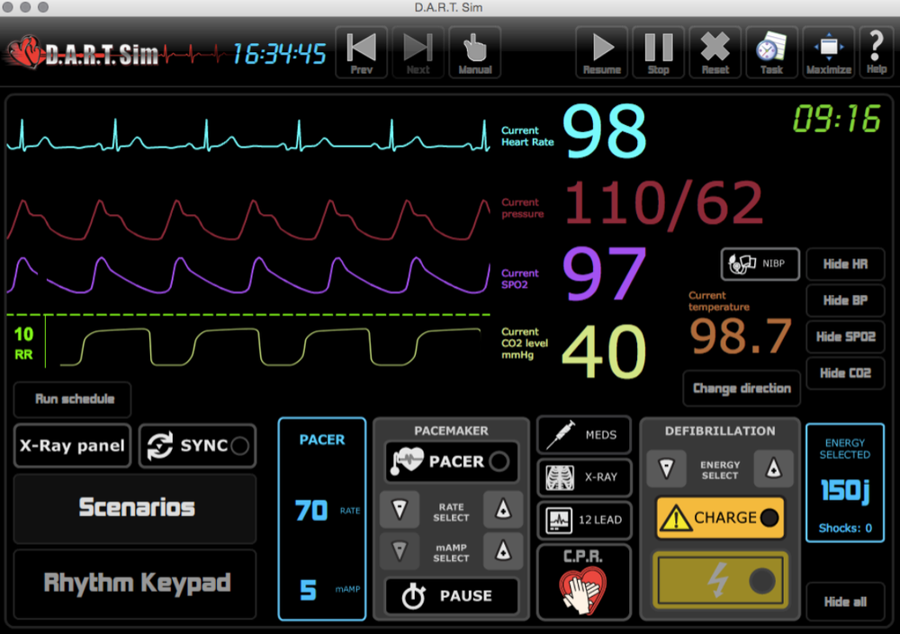 D.A.R.T. SIM ACLS/PALS Simulation - 3 Licenses PC/MAC ONLY