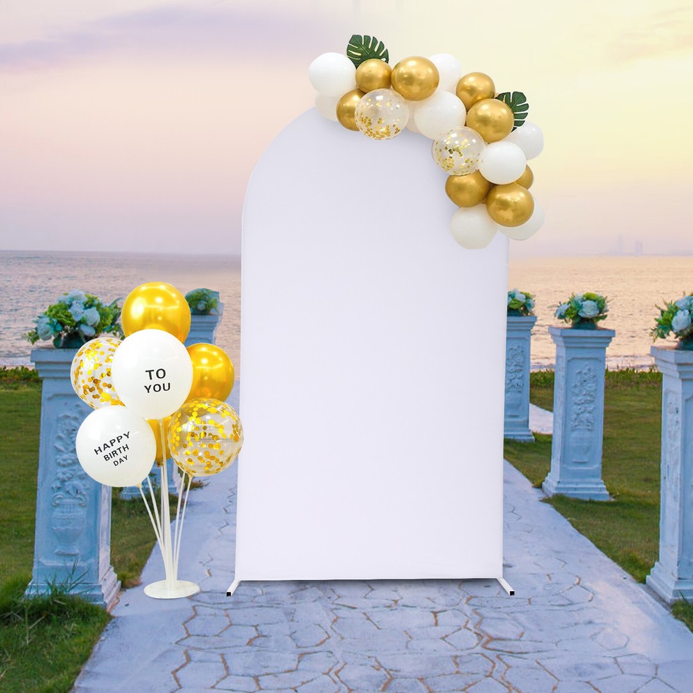 Wedding Arch, Balloon Arch Frame Kit for Wedding, Wedding Backdrop Stand White