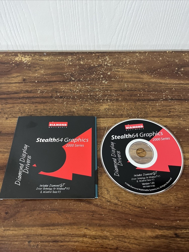 Diamond Stealth 64 Video Display Drivers Windows Version 1.01 2000 Series CD Rom