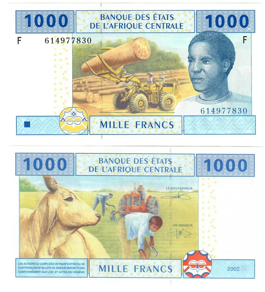Equatorial Guinea "F" 1000 Francs CFA 2002 (2015) UNC