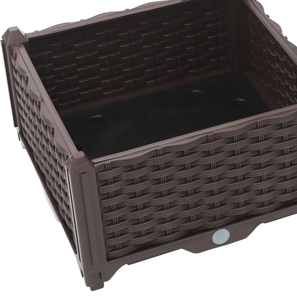 Elevated Planter Garden Box with Drainage Plug Raised Garden Beds for Vegetable