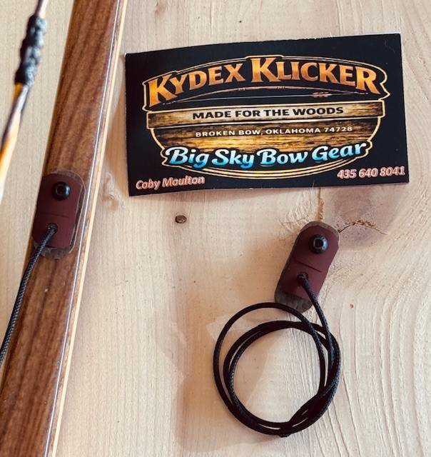 New KYDEX LB KLICKER , (FlexBack Blade System) Designed Specifically - Longbows