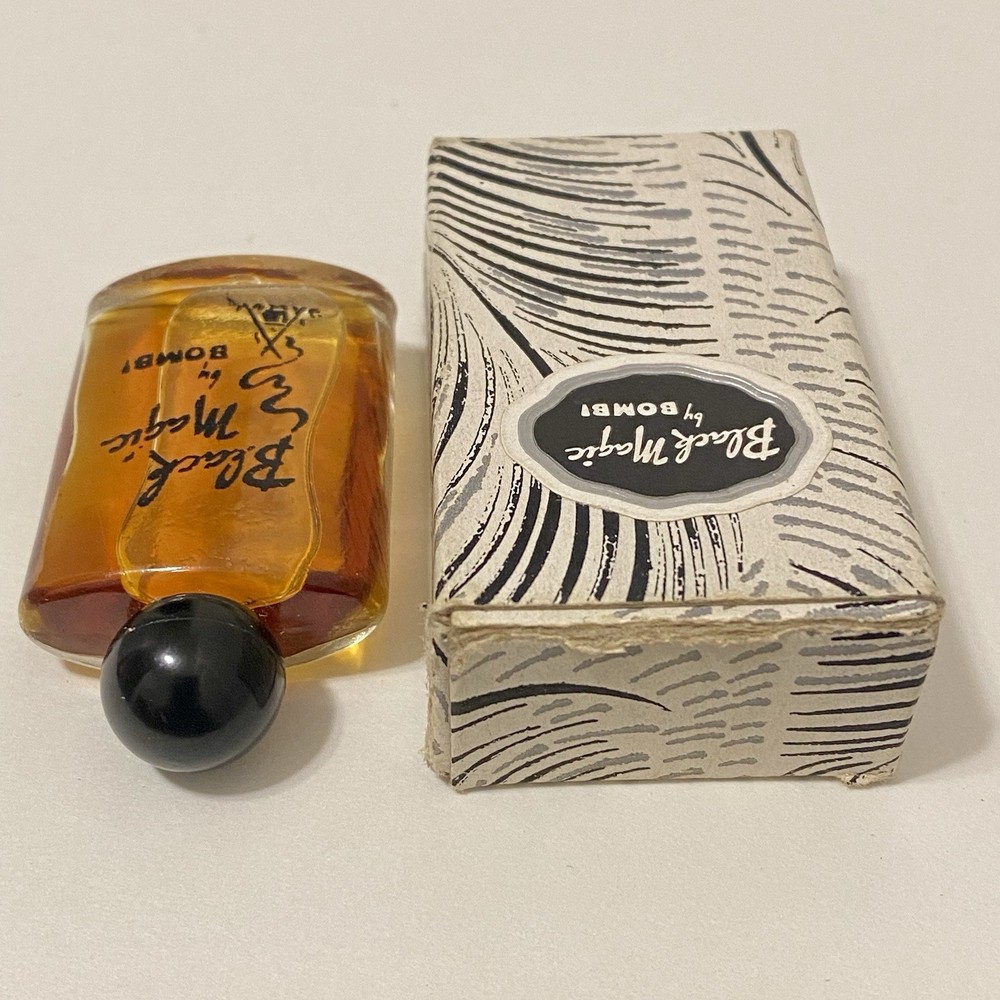 Vintage 40s BLACK MAGIC Bombi 1/4 oz Perfume-Original Presentation Box