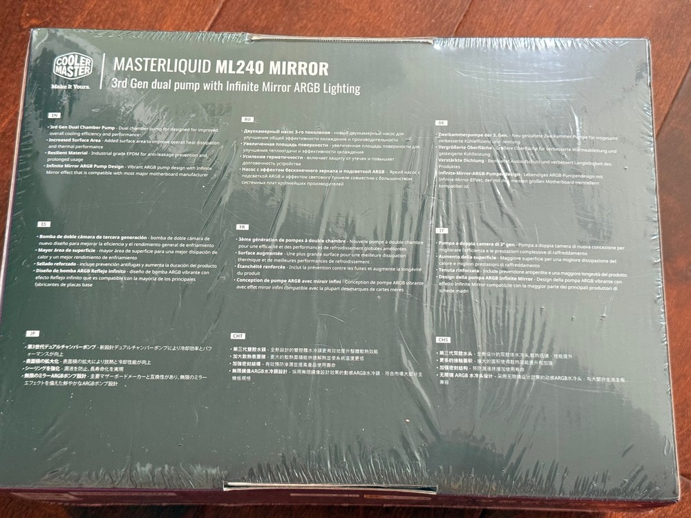 Cooler Master MasterLiquid ML240 Mirror New Sealed