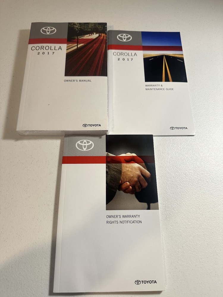 2017 Toyota Corolla Owner's Manual Set OEM