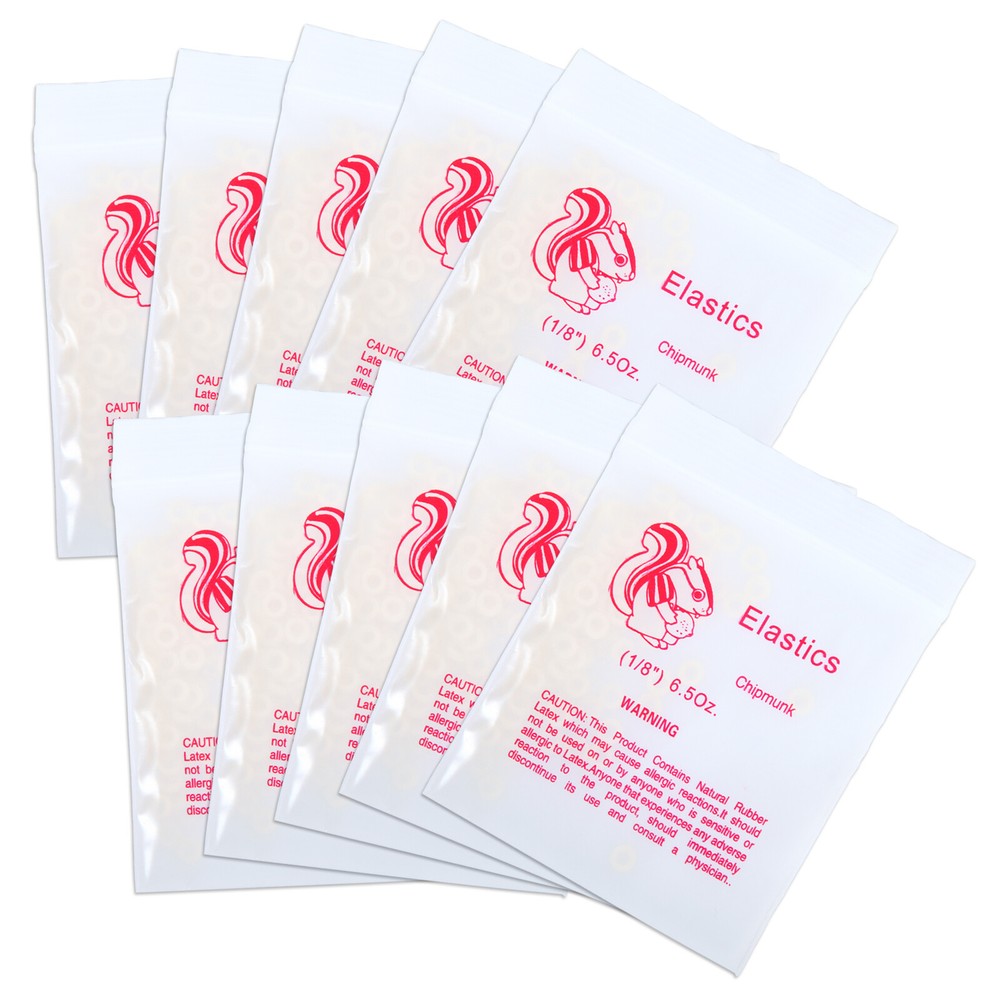 5000 Pcs Orthodontic Dental Elastics Bands Squirrel Force 6.5 OZ,1/8"