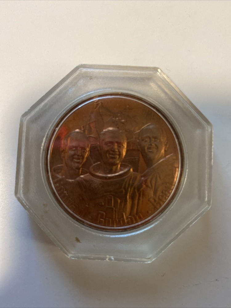 Apollo Copper Round Commemorative Coins Set Of 5