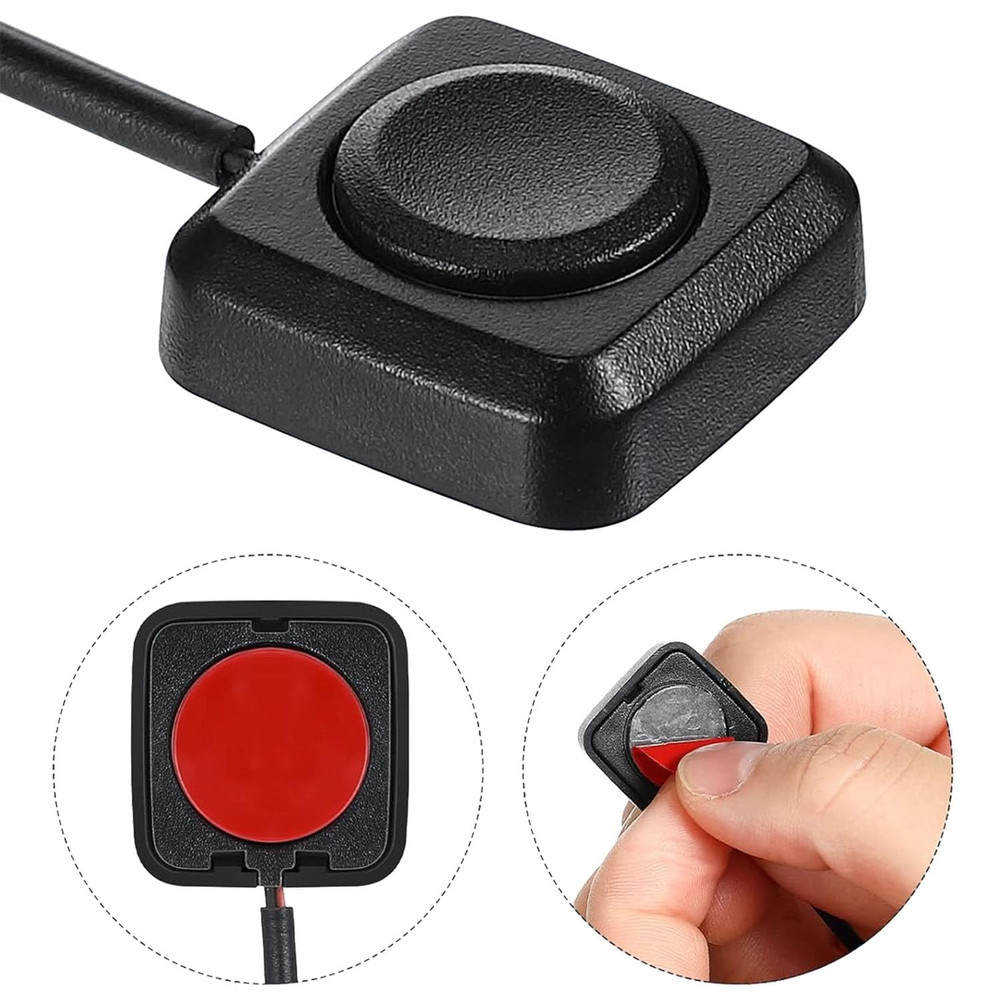 4PCS Black Momentary Switch Momentary Push Button on off Switch 12V 24V Surface