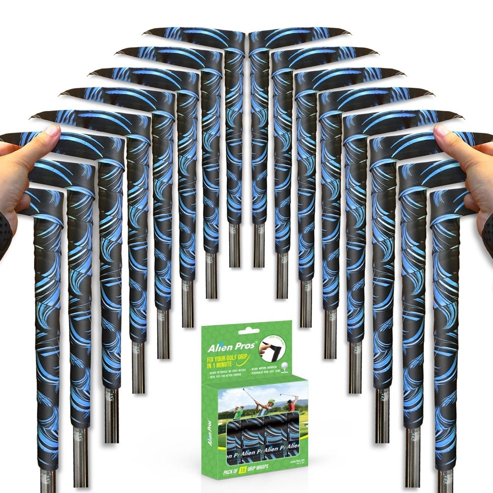 Golf Grip Wrap Tapes (16-Pack) - Quick Installation for a Fresh Feel