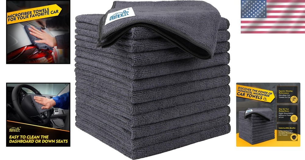 Gentle Care Microfiber Cloths - 12 Pack for Scratch-Free Cleaning Solutions