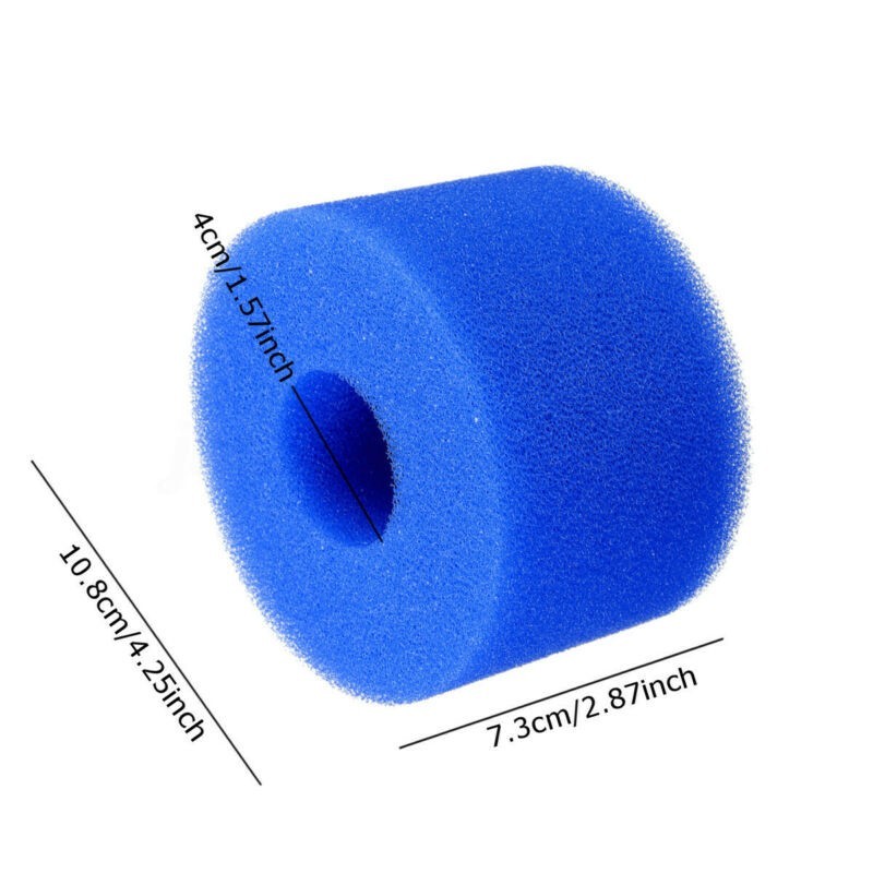 1 Set Filter Sponge Foam Blue Reusable Paper Box Replacement 10.8*7.3cm