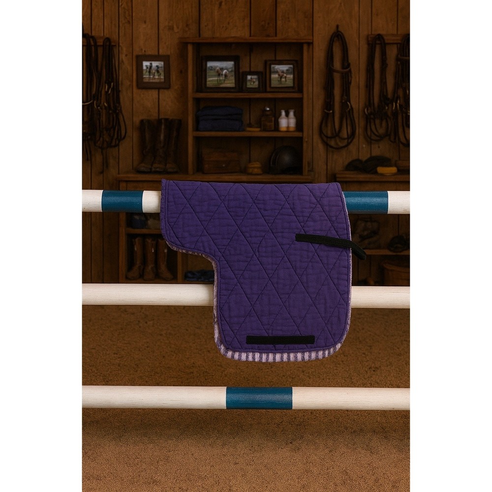 Solid Purple English Saddle Pad