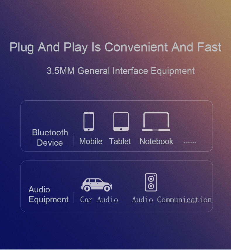 Bluetooth Transmitter Wireless Receiver USB Aux Adapter For Car Audio Speaker