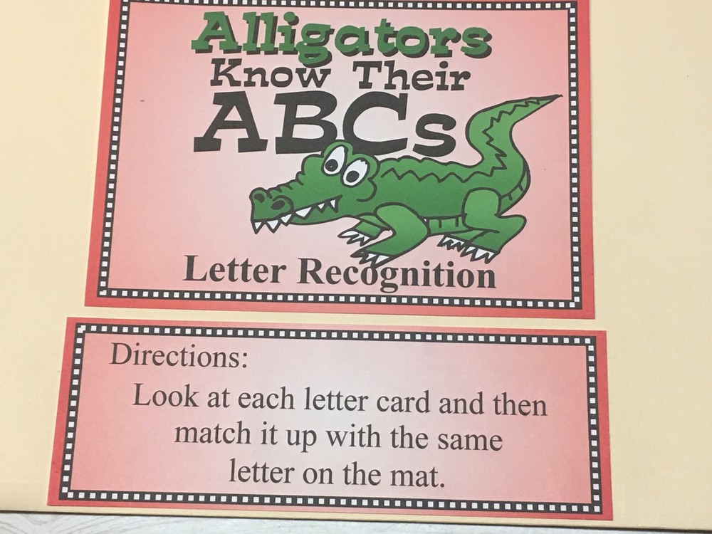 (4) Four Alphabet / Letter File Folder Set - Activity Set - READING