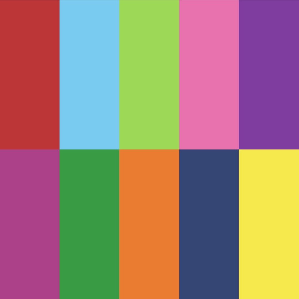 Practical,Minimalistic,Create Basics 10 Color Tie Dye Kit, Rainbow Colors