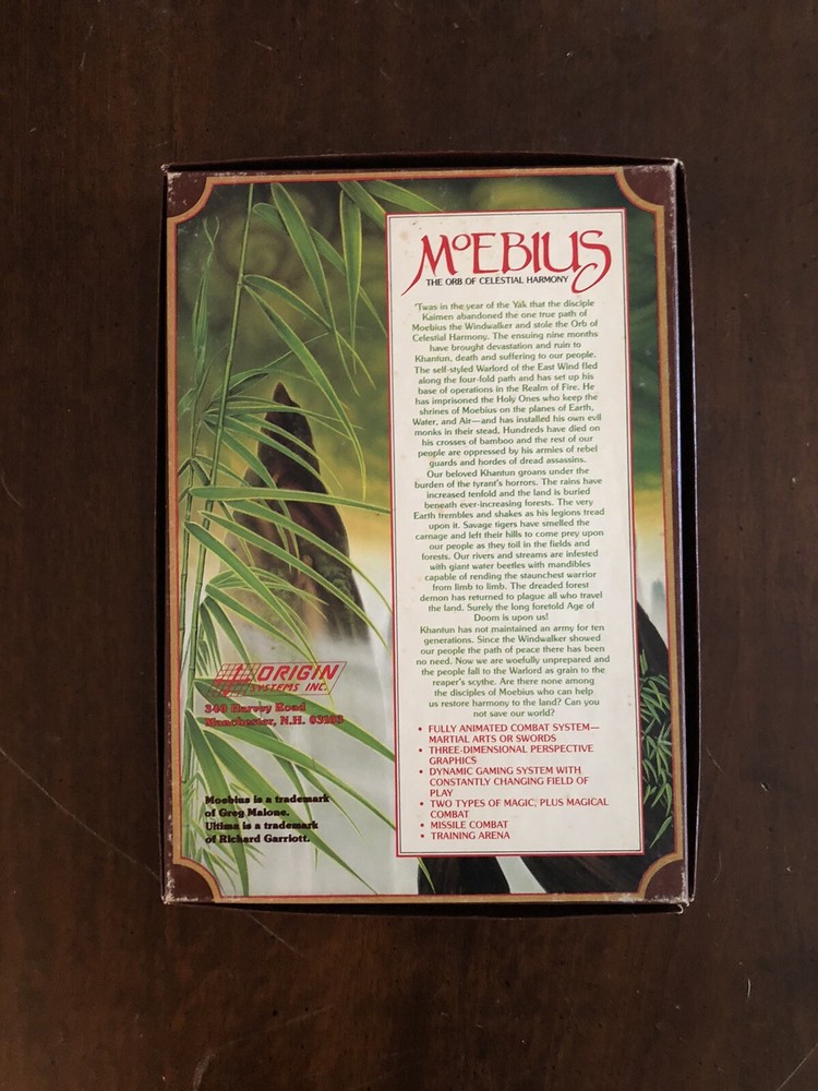 Apple 2 - Moebius: The Orb of Celestial Harmony - Origin 1985