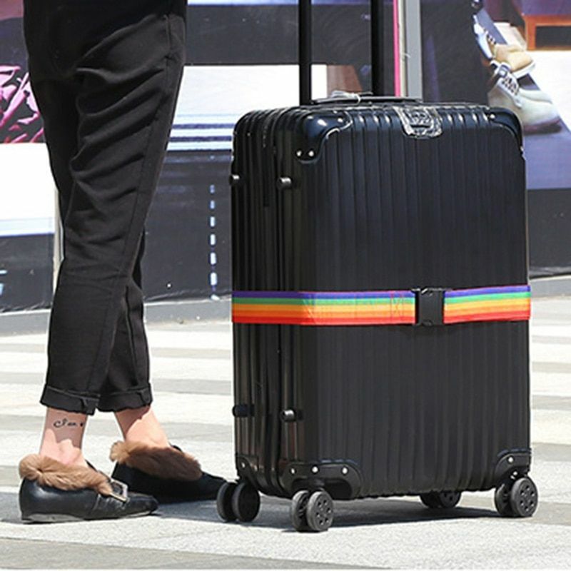 Adjustable Luggage Strap Travel Suitcase Lock Safe Coded Belt Baggage Bag Tie