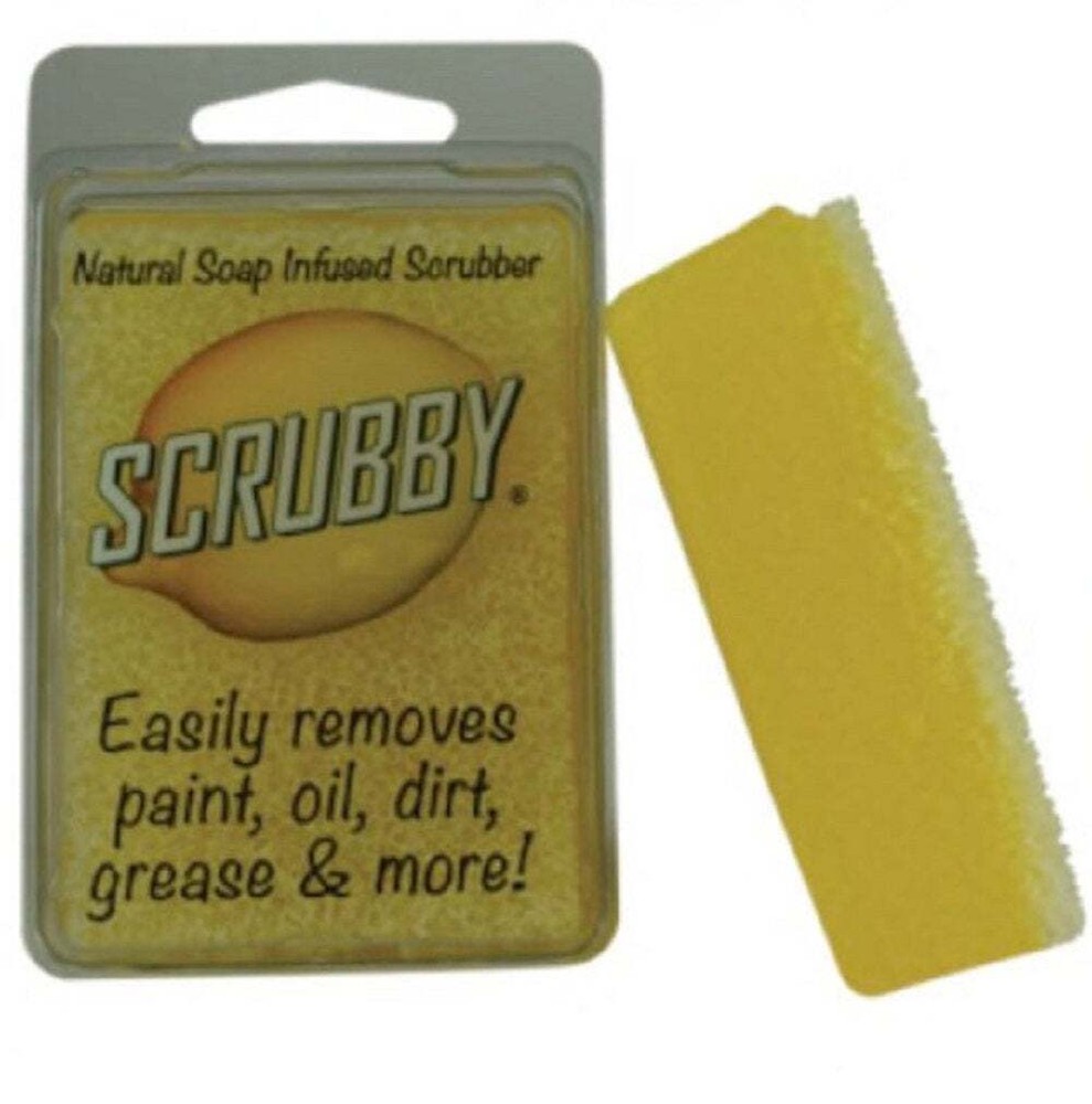 Scrubby Soap - Original Lemon Natural Infused Tough Soap Scrubber