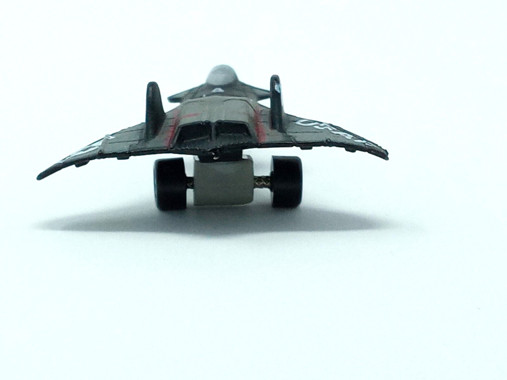 Micro Machines Funrise 1989 mini USAF Experimental Jet Fighter "266" Black