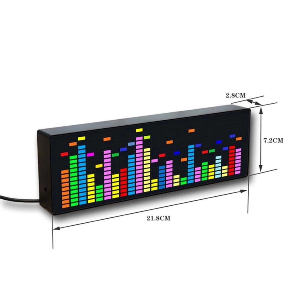 Music Spectrum Analyzer Stereo VU Meter Indicator LED Level Display Amplifier