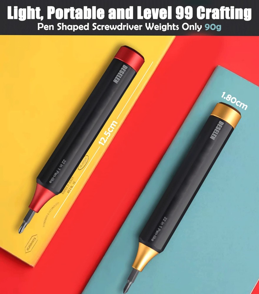 22-in-1 Precision Screwdriver Set - Pen Shape Small Precision Mechanic Tool S...