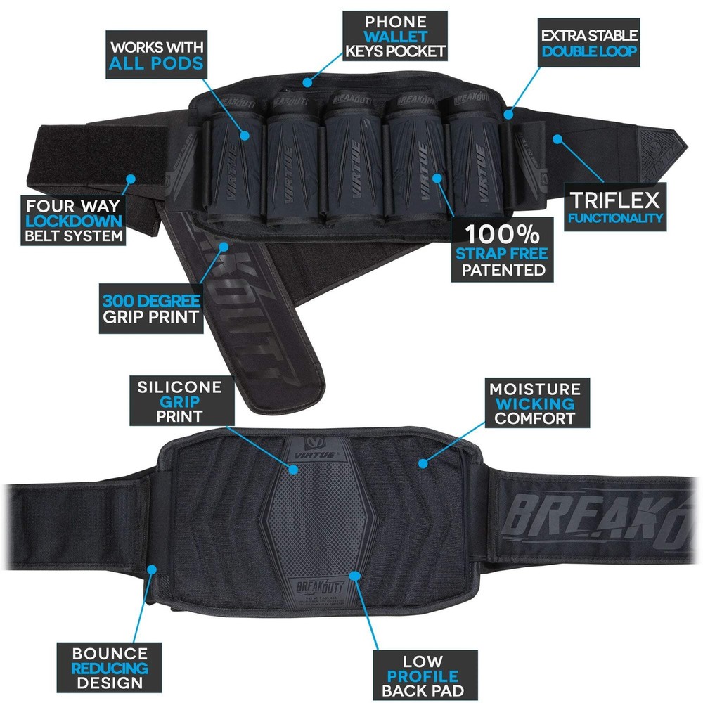 Virtue Breakout V2 Strapless Pack - Graphic Black 5+8
